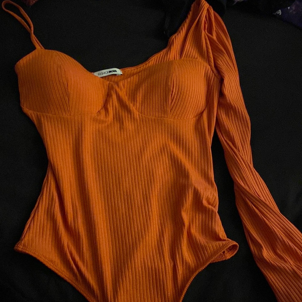 Rust orange bodysuit